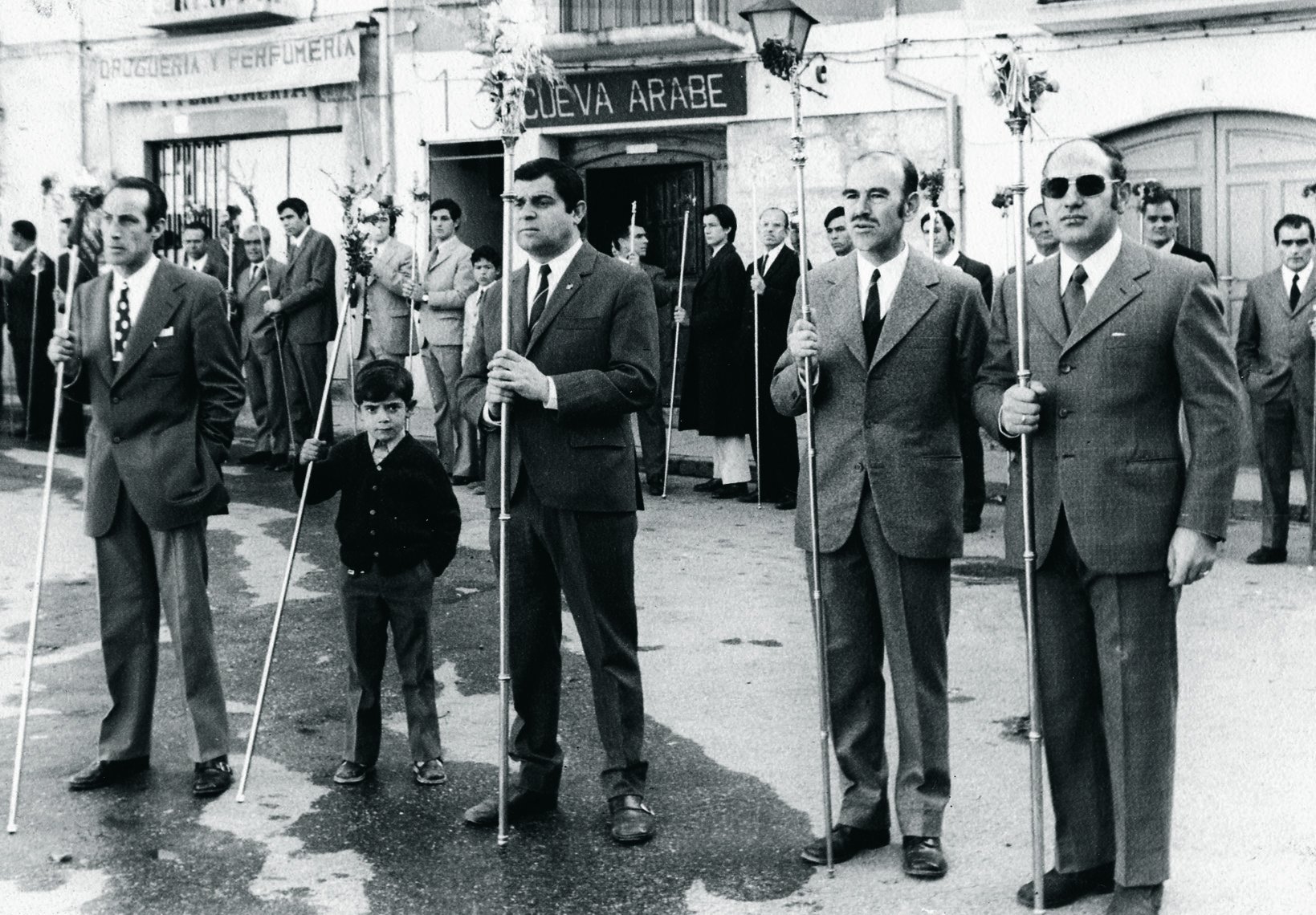 Entrada de la procesión por Santa Lucía, 1968